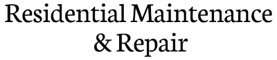 Residential Maintenance Repair Logo